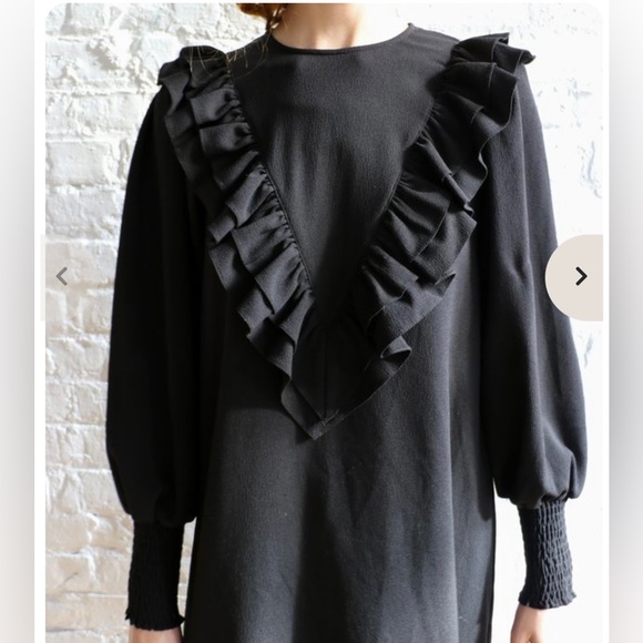 Ganni Ruffle Dress - Picture 2 of 7